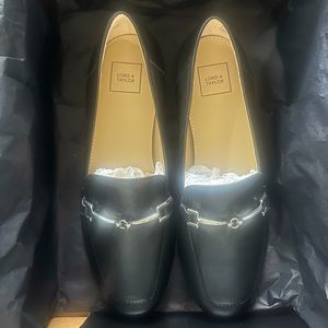 NIB Lord & Taylor Panella Loafers in Black Sz 5.5